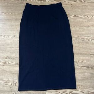 ST JOHN Womens Navy Knit Skirt size 12